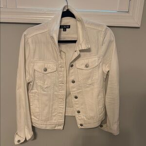 J. Crew White Denim Jacket
